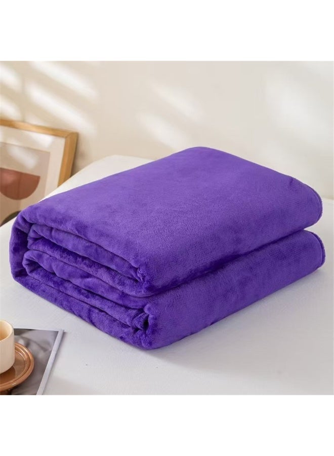 T G H Flannel Fleece Single Size 160x220cm for All Season Fluffy Blanket Warm Bed Blanket Throw for Sofa & Bed Comfortable and Soft Blanket - Image 1